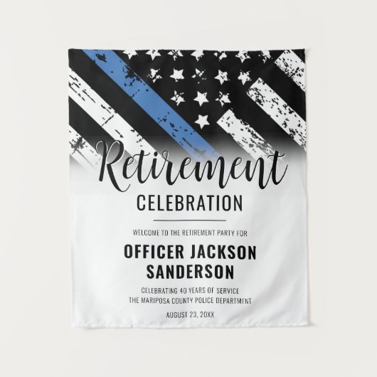 Party für die polizeiliche Sicherung der Strafverf Wandteppich (Vorderseite)