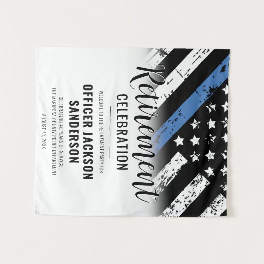 Party für die polizeiliche Sicherung der Strafverf Wandteppich (Vorderseite (Horizontal))