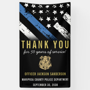 Party für die Polizeiruhestandszeit Jahrestag der  Banner