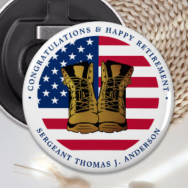 Party für die Rente der Militärarmee USA Flag Flaschenöffner