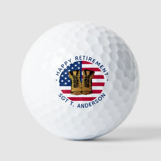 Party für die Rente der Militärarmee USA Flag Golfball (Vorderseite)
