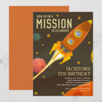 Party für die Retro-Weltraummission Kindergeburtst