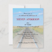 Party für die Rückgabe des Schienenverkehrs Einladung (Rückseite)