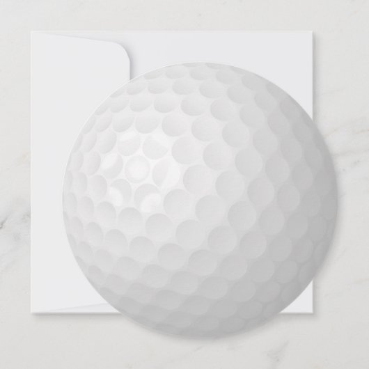 Party für die Rückgabe von Golf Ball Einladung (Rückseite)