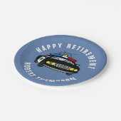 Party für die Rückgabe von Personenkraftwagen Pappteller (Schrägansicht)