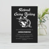 Party für die Ruhestandsregelung in der Fischerei Einladung (Stehend Vorderseite)