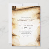 Party für die Ruhestandsregelung in rustikalen Län Einladung (Vorderseite)