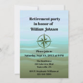 Party für die Ruhestandsrückstellung in die Ruhest Einladung (Rückseite)