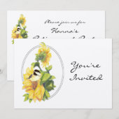 Party für die Ruhestandszeit Einladen von Sonnenbl Einladung (Vorne/Hinten)