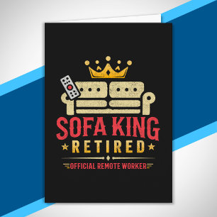 Party für die Ruhestandszeit - Sofa King - Ruhesta Karte