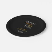 Party für die Ruhestandzeit 30 Jahre Pappteller (Schrägansicht)