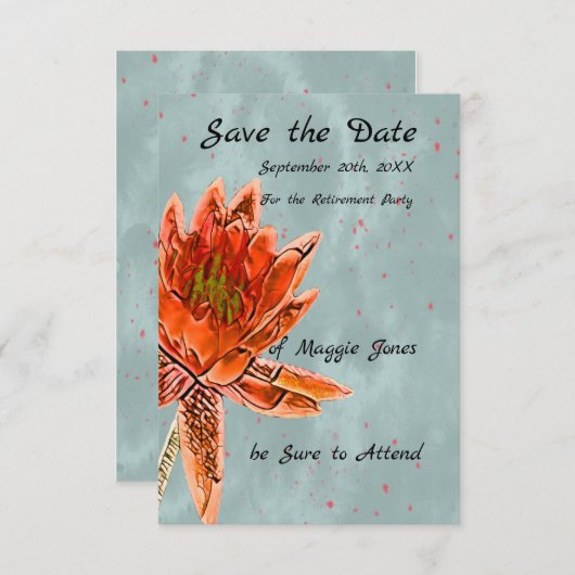 Party für die Save the Date-Rente Save The Date (Vorne/Hinten)