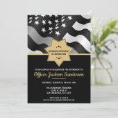 Party für die Silver Line-Korrektur Einladung (Stehend Vorderseite)