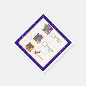 Party für die Stimmabgabe Spaß Serviette (Ecke)