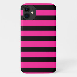 Party für die Streifen aus Hot Pink und Black Fash Case-Mate iPhone Hülle