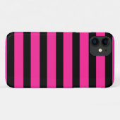 Party für die Streifen aus Hot Pink und Black Fash Case-Mate iPhone Hülle (Rückseite (Horizontal))