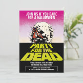 Party für die Toten Einladung (Stehend Vorderseite)