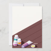 Party für die Tötung von Töpferwaren Einladung (Rückseite)