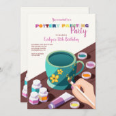 Party für die Tötung von Töpferwaren Einladung (Vorne/Hinten)