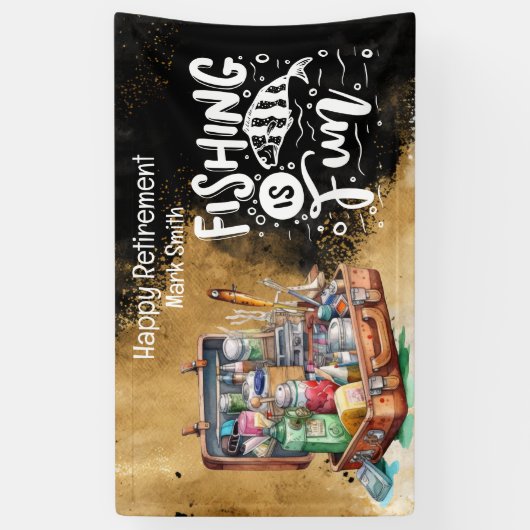 Party für die Überfischung Banner (Vertikal)