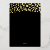 Party für die Überschuldung Folieneinladung (Rückseite)