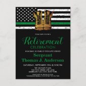 Party für die Vergabe militärischer Dünnfräsen an Postkarte (Vorderseite)