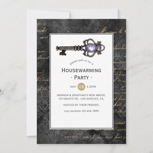 Party für die Vintage Hauhalterung Einladung (Vorderseite)