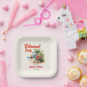 Party für die weibliche Altersversorgung Aloha Wom Pappteller (Party)