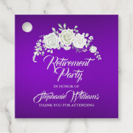 Party für die weibliche Altersversorgung Vintage W Geschenkanhänger