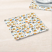 Party für einfache Niedliche Bauschutzwagen