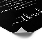 Party für einfache schwarz-weiße Farbüberzüge Poster (Ecke)