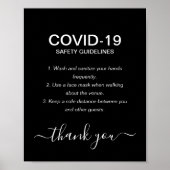 Party für einfache schwarz-weiße Farbüberzüge Poster (Vorne)