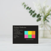 Party für Farbblöcke_Kunstgalerie Visitenkarte (Stehend Vorderseite)