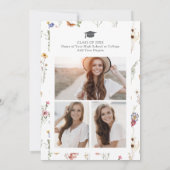 Party für farbenfrohe Wildblume Einladung (Rückseite)