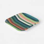 Party für Farbstreifen Pappteller (Gewinkelt)