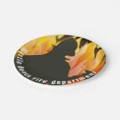 Party für Feuerwehr und Flammen Pappteller (Schrägansicht)