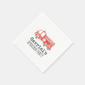 Party für Feuerwehrfahrzeuge Napkins Serviette (Ecke)