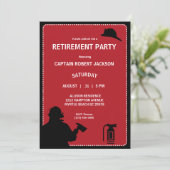 Party für Feuerwehrleute Einladung (Stehend Vorderseite)