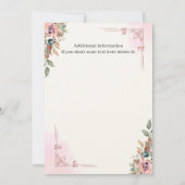 Party für Frauen im klassischen Stil Einladung (Rückseite)