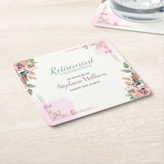 Party für Frauen im klassischen Stil Rechteckiger Pappuntersetzer (angewinkelt)