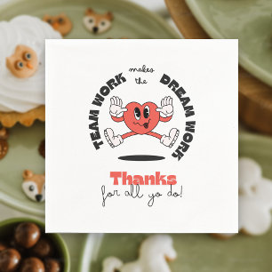 Party für freiberufliche Mitarbeiter im Unternehme Serviette