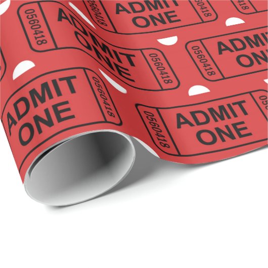 Party für Fun Movie-Tickets Geschenkpapier (Rolleneckpunkt)