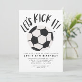 Party für Fußball Einladung (Stehend Vorderseite)