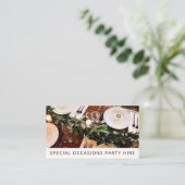 Party für Geburtstage und Hochzeiten Visitenkarte (Stehend Vorderseite)