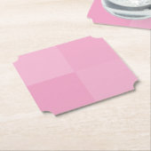 Party für geometrische Quadrate in hellrosa Untersetzer (angewinkelt)