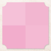 Party für geometrische Quadrate in hellrosa Untersetzer (Vorderseite)