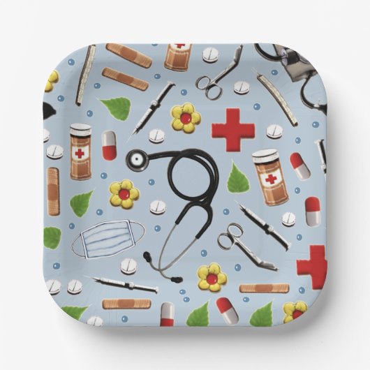 Party für Gesundheitsfeiern Pappteller (Vorderseite)