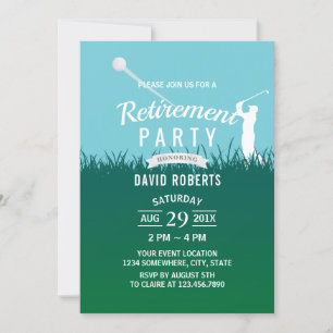 Party für Golf-Rente Einladung