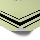 Party für Golf-Rentner Begrüßungszeichen Poster (Ecke)