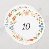 Party für Großgarten Benutzerdefinierte Tischnumme Einladung (Vorne/Hinten)